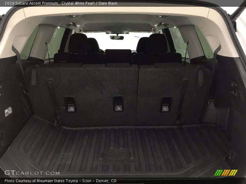 Crystal White Pearl / Slate Black 2019 Subaru Ascent Premium