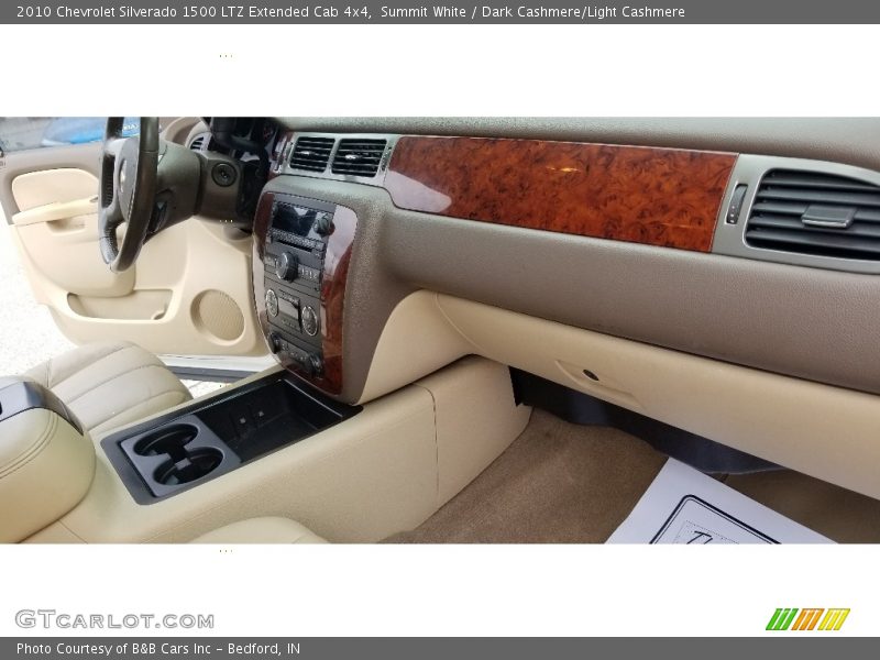 Summit White / Dark Cashmere/Light Cashmere 2010 Chevrolet Silverado 1500 LTZ Extended Cab 4x4