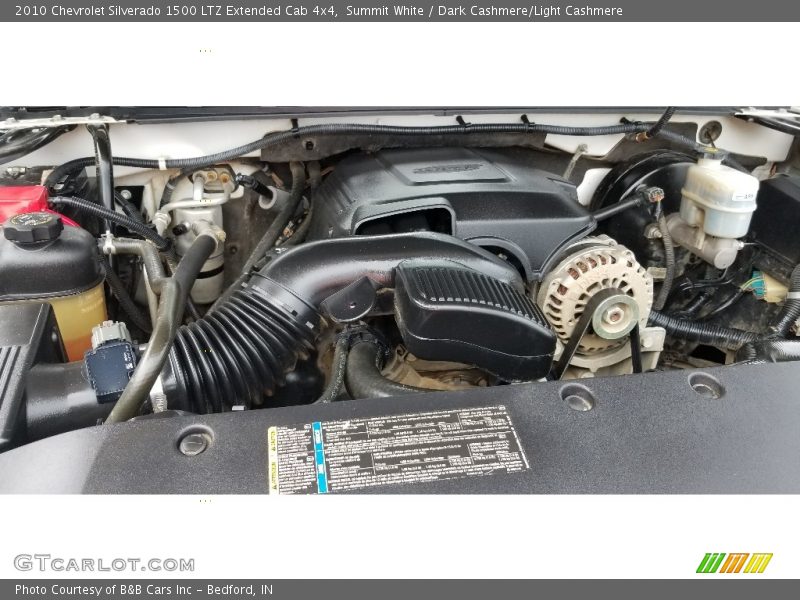 Summit White / Dark Cashmere/Light Cashmere 2010 Chevrolet Silverado 1500 LTZ Extended Cab 4x4