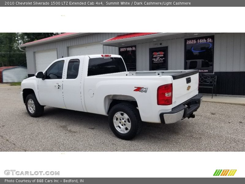 Summit White / Dark Cashmere/Light Cashmere 2010 Chevrolet Silverado 1500 LTZ Extended Cab 4x4