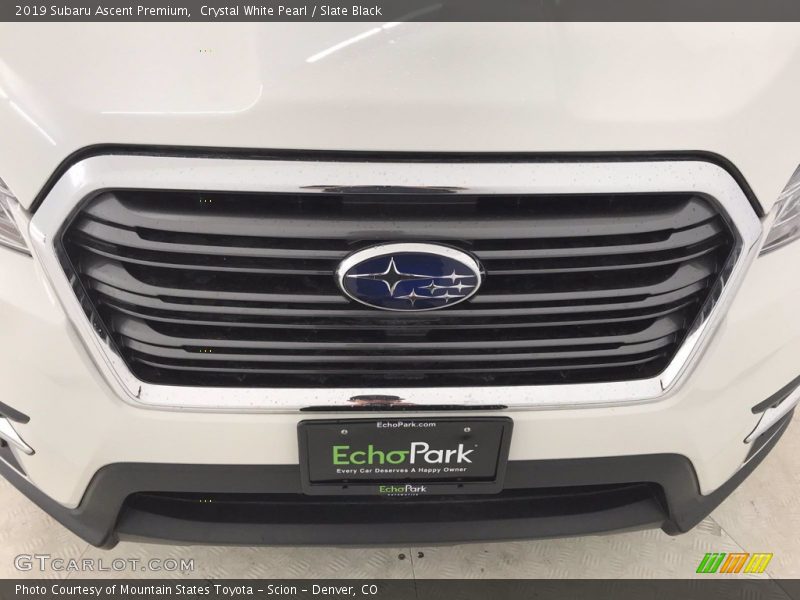Crystal White Pearl / Slate Black 2019 Subaru Ascent Premium