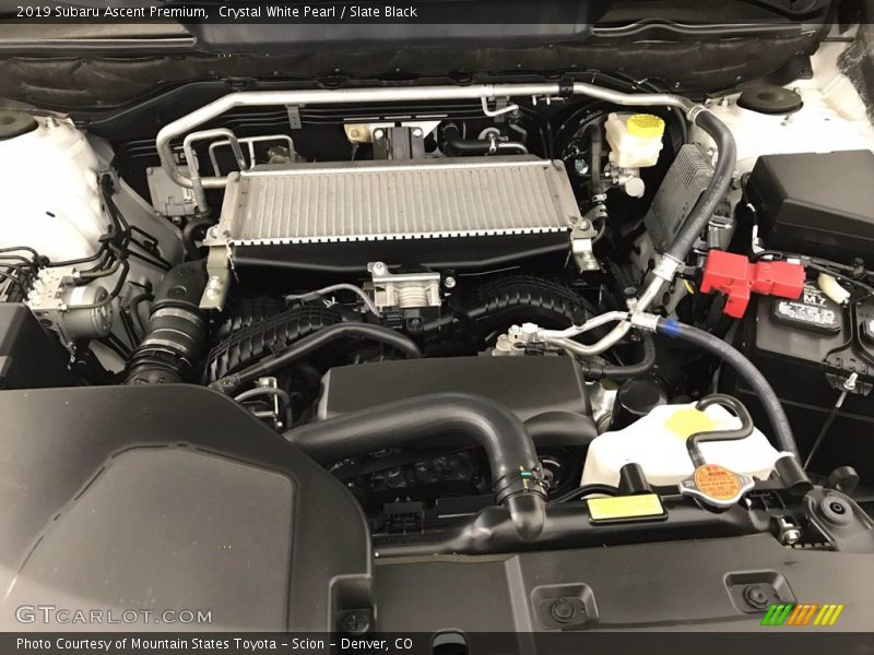 Crystal White Pearl / Slate Black 2019 Subaru Ascent Premium