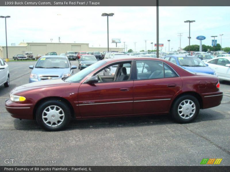 Santa Fe Red Pearl / Taupe 1999 Buick Century Custom