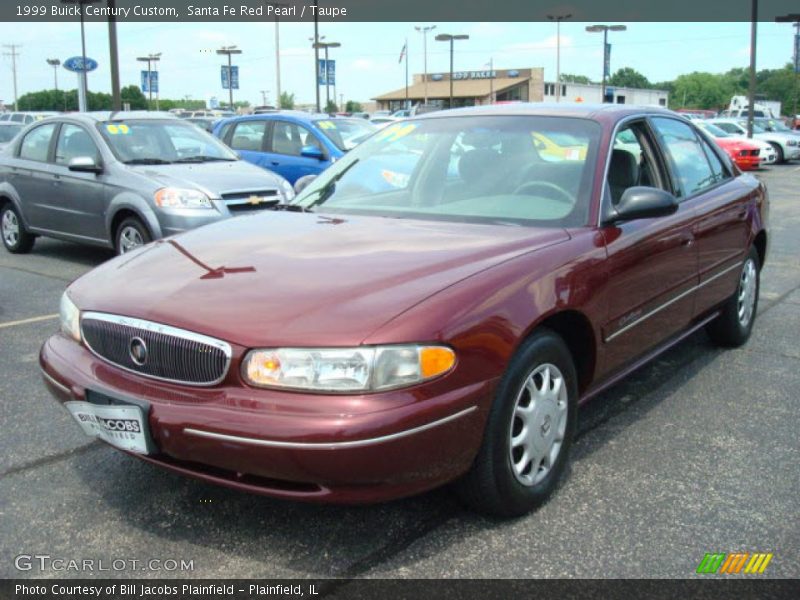 Santa Fe Red Pearl / Taupe 1999 Buick Century Custom