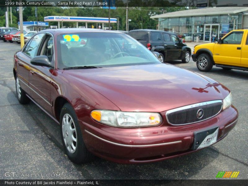 Santa Fe Red Pearl / Taupe 1999 Buick Century Custom