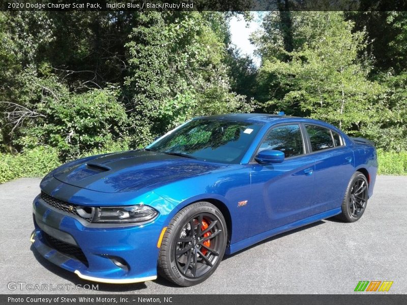 IndiGo Blue / Black/Ruby Red 2020 Dodge Charger Scat Pack