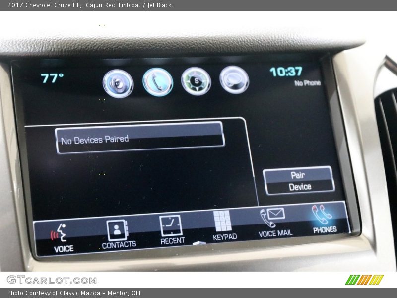 Cajun Red Tintcoat / Jet Black 2017 Chevrolet Cruze LT