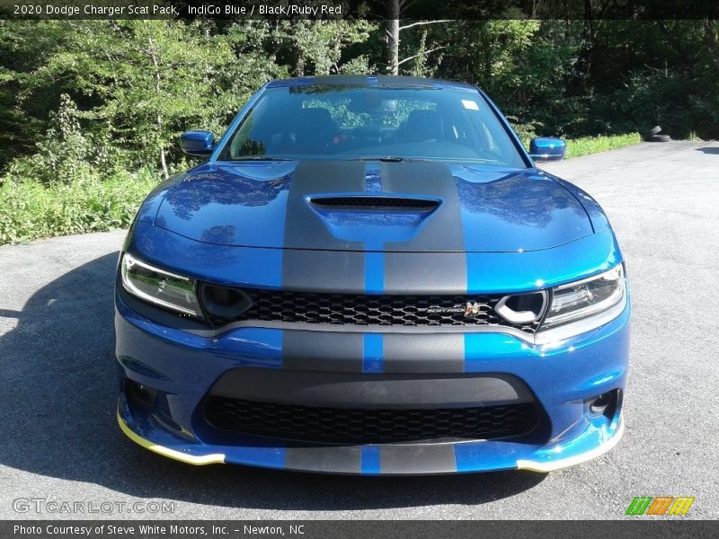 IndiGo Blue / Black/Ruby Red 2020 Dodge Charger Scat Pack