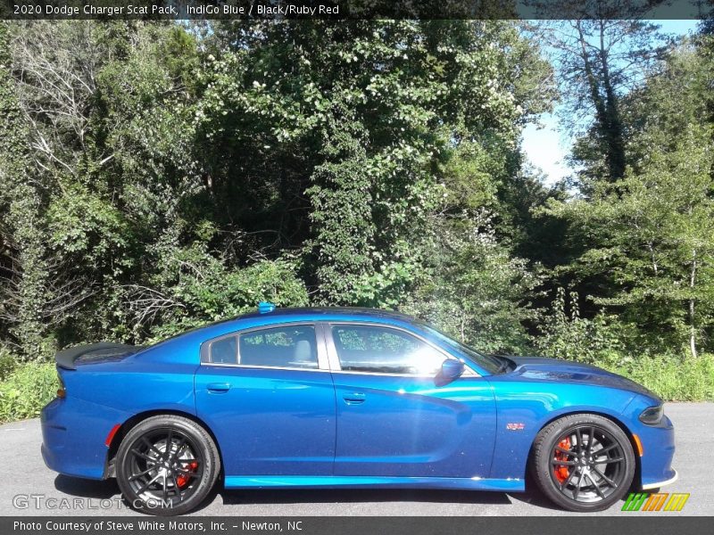 IndiGo Blue / Black/Ruby Red 2020 Dodge Charger Scat Pack