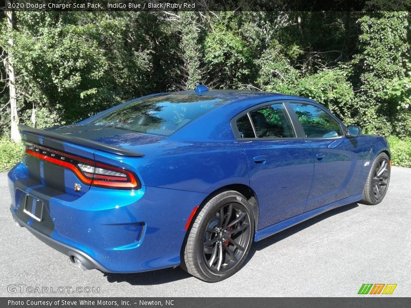 IndiGo Blue / Black/Ruby Red 2020 Dodge Charger Scat Pack