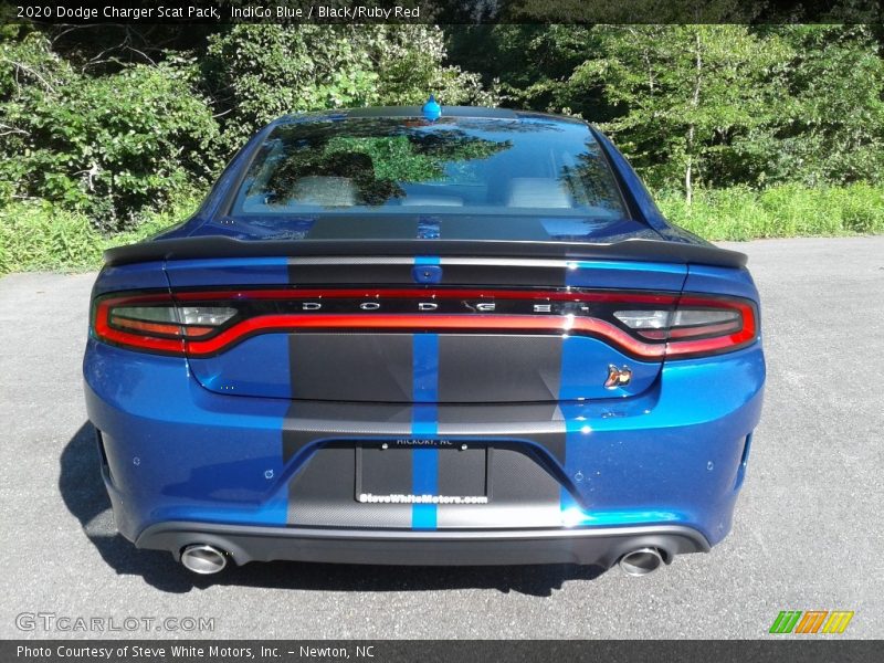 IndiGo Blue / Black/Ruby Red 2020 Dodge Charger Scat Pack