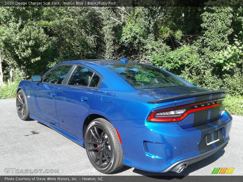 IndiGo Blue / Black/Ruby Red 2020 Dodge Charger Scat Pack