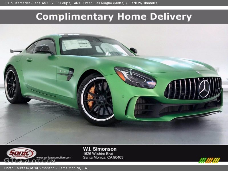 AMG Green Hell Magno (Matte) / Black w/Dinamica 2019 Mercedes-Benz AMG GT R Coupe