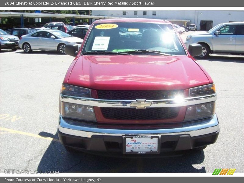 Dark Cherry Red Metallic / Sport Pewter 2004 Chevrolet Colorado LS Extended Cab