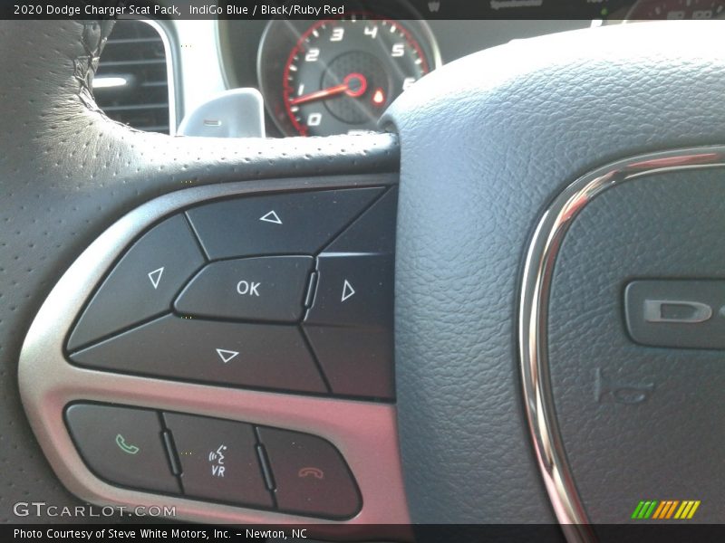 IndiGo Blue / Black/Ruby Red 2020 Dodge Charger Scat Pack