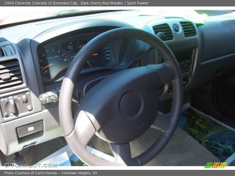 Dark Cherry Red Metallic / Sport Pewter 2004 Chevrolet Colorado LS Extended Cab