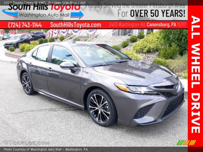 Predawn Gray Mica / Ash 2020 Toyota Camry SE AWD