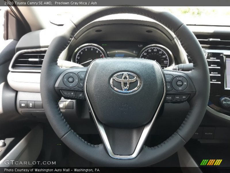 Predawn Gray Mica / Ash 2020 Toyota Camry SE AWD