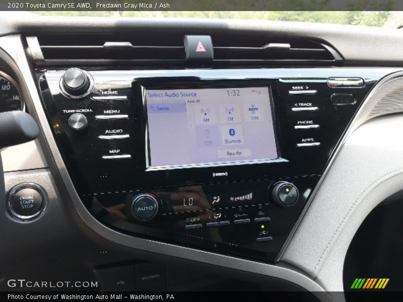 Predawn Gray Mica / Ash 2020 Toyota Camry SE AWD