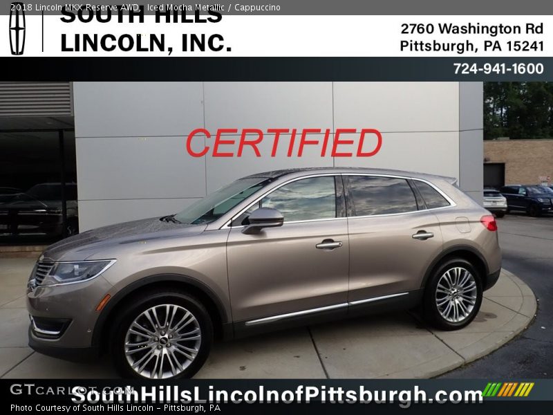 Iced Mocha Metallic / Cappuccino 2018 Lincoln MKX Reserve AWD