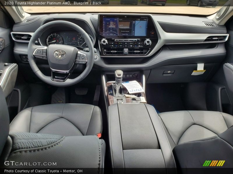  2020 Highlander Platinum AWD Black Interior