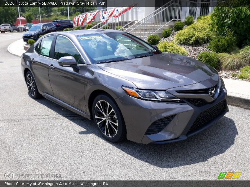 Predawn Gray Mica / Ash 2020 Toyota Camry SE AWD