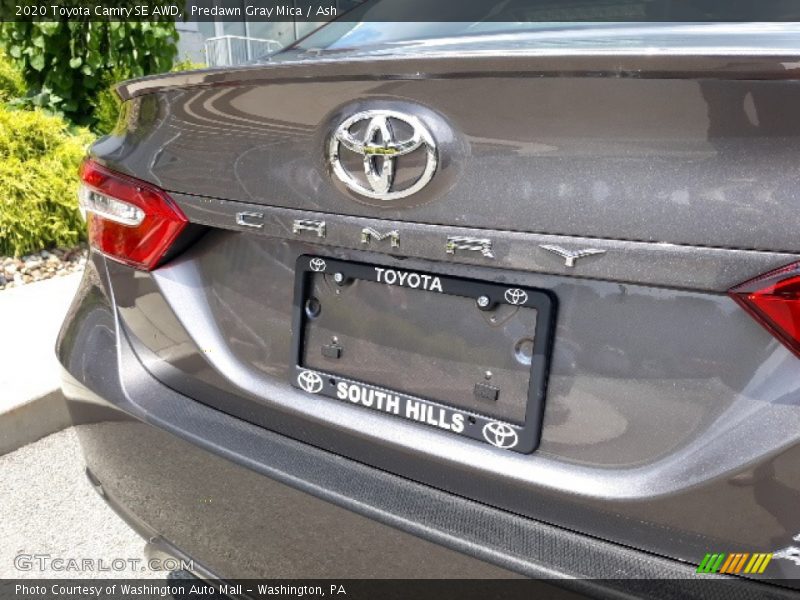 Predawn Gray Mica / Ash 2020 Toyota Camry SE AWD