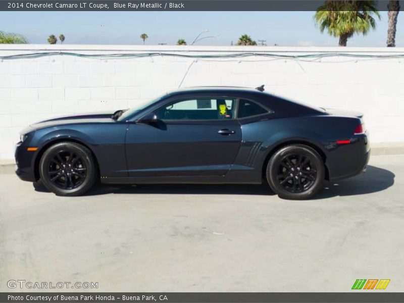 Blue Ray Metallic / Black 2014 Chevrolet Camaro LT Coupe