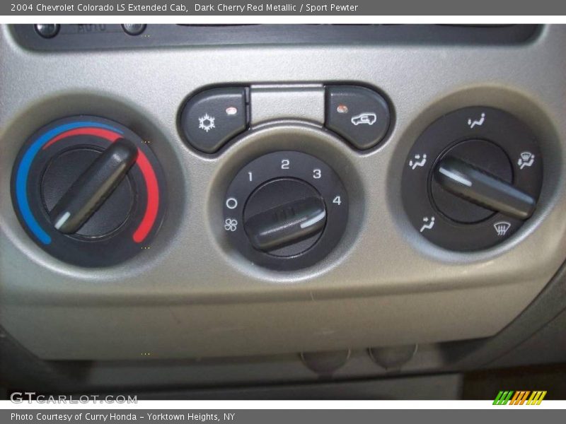 Dark Cherry Red Metallic / Sport Pewter 2004 Chevrolet Colorado LS Extended Cab