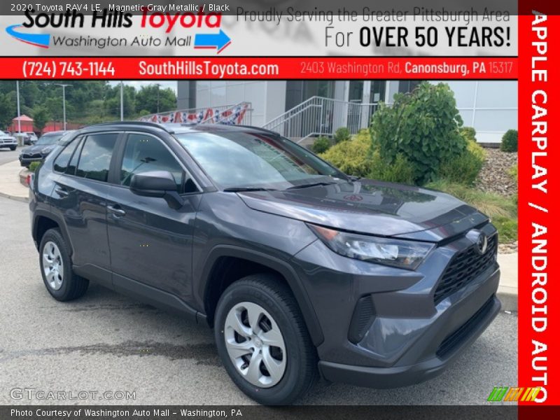 Magnetic Gray Metallic / Black 2020 Toyota RAV4 LE