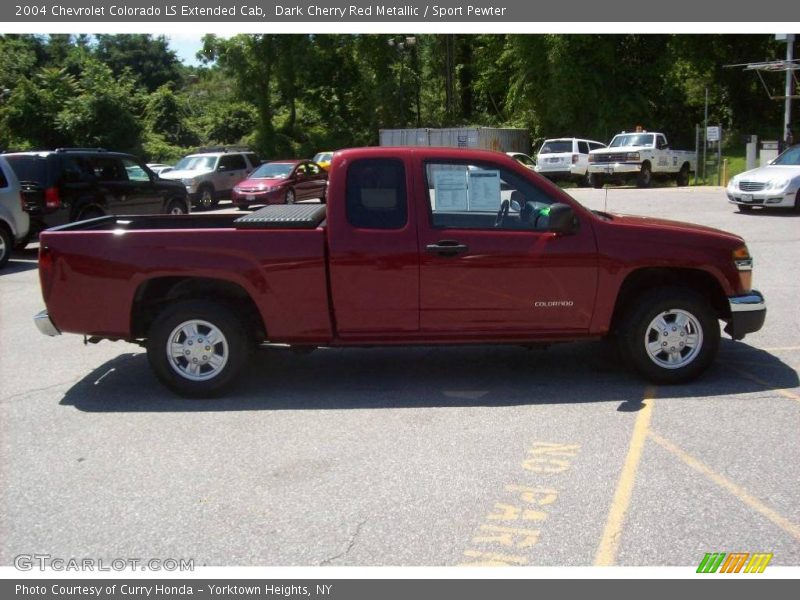 Dark Cherry Red Metallic / Sport Pewter 2004 Chevrolet Colorado LS Extended Cab