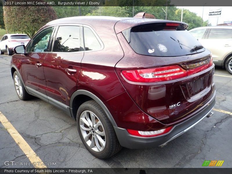 Burgundy Velvet / Ebony 2017 Lincoln MKC Select AWD