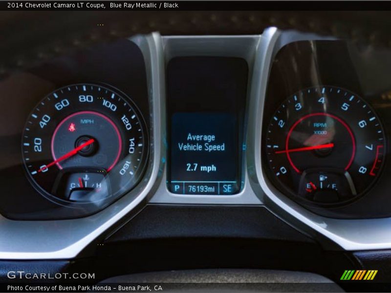 Blue Ray Metallic / Black 2014 Chevrolet Camaro LT Coupe