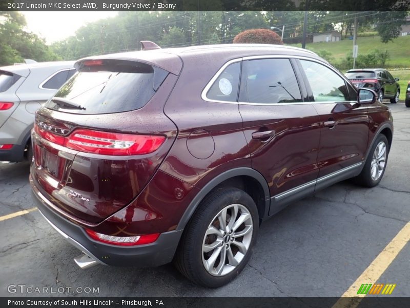 Burgundy Velvet / Ebony 2017 Lincoln MKC Select AWD