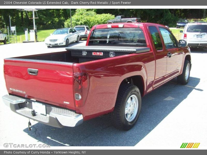 Dark Cherry Red Metallic / Sport Pewter 2004 Chevrolet Colorado LS Extended Cab