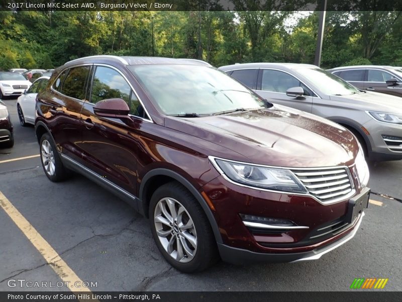 Burgundy Velvet / Ebony 2017 Lincoln MKC Select AWD