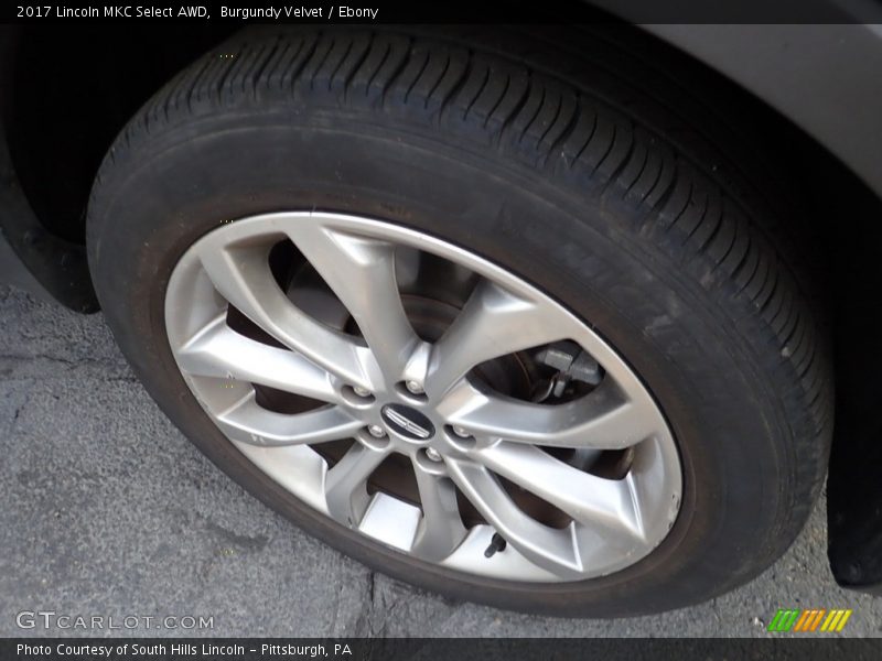 Burgundy Velvet / Ebony 2017 Lincoln MKC Select AWD