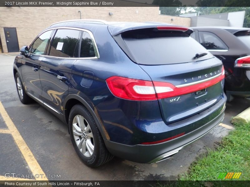 Midnight Sapphire Blue / Ebony 2017 Lincoln MKX Premier