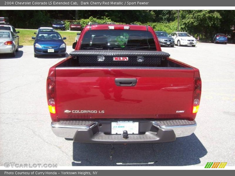 Dark Cherry Red Metallic / Sport Pewter 2004 Chevrolet Colorado LS Extended Cab