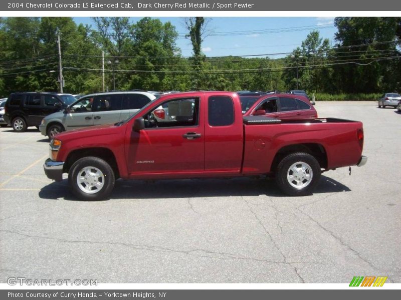 Dark Cherry Red Metallic / Sport Pewter 2004 Chevrolet Colorado LS Extended Cab