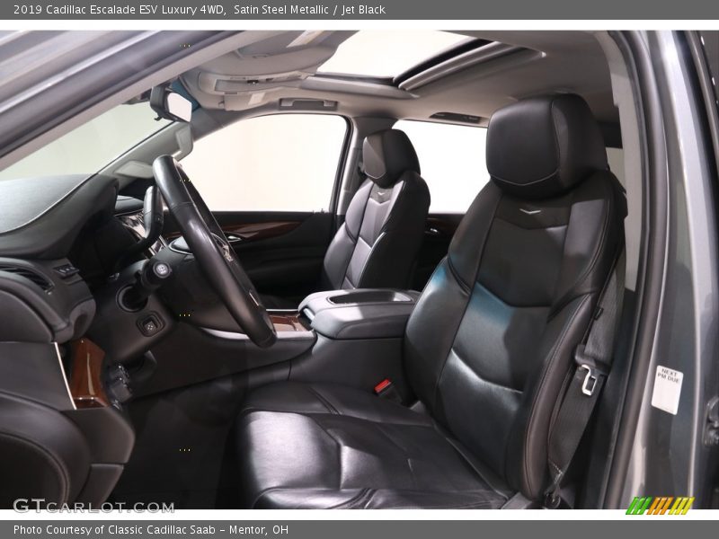 Satin Steel Metallic / Jet Black 2019 Cadillac Escalade ESV Luxury 4WD