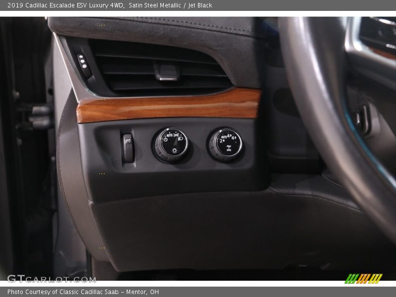 Satin Steel Metallic / Jet Black 2019 Cadillac Escalade ESV Luxury 4WD
