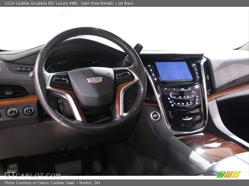 Satin Steel Metallic / Jet Black 2019 Cadillac Escalade ESV Luxury 4WD