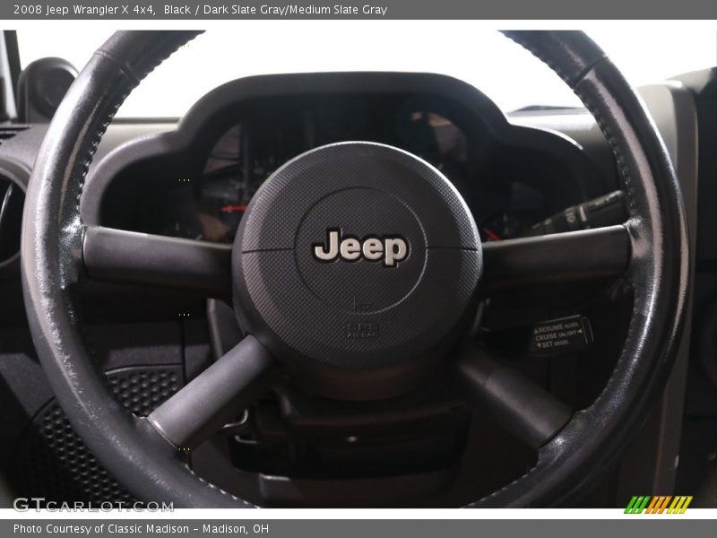 Black / Dark Slate Gray/Medium Slate Gray 2008 Jeep Wrangler X 4x4