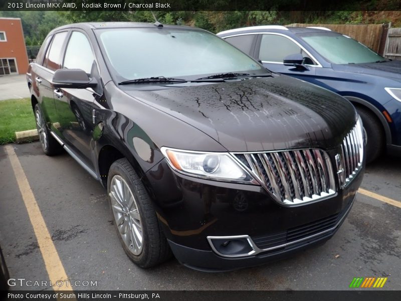 Kodiak Brown / Charcoal Black 2013 Lincoln MKX AWD