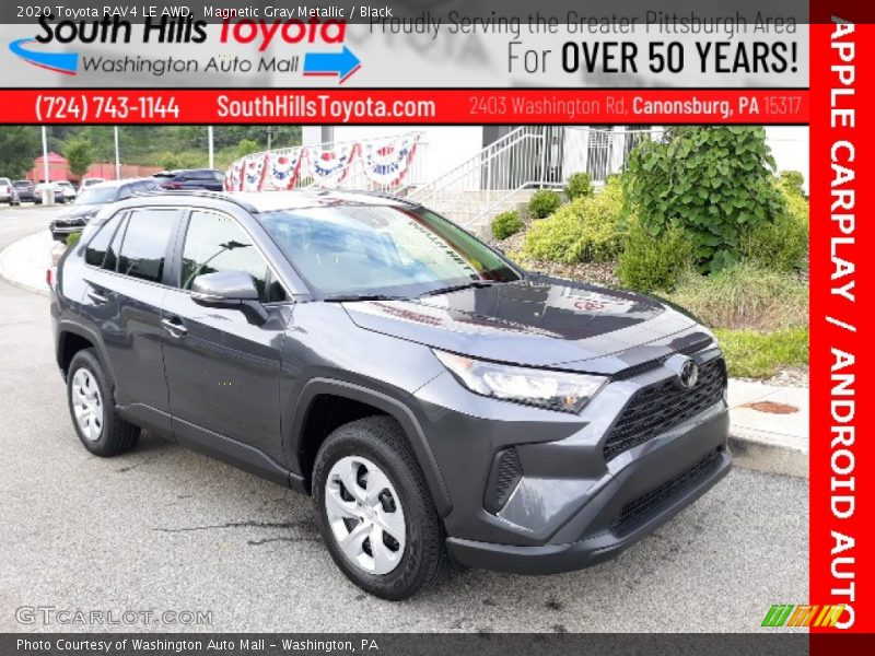 Magnetic Gray Metallic / Black 2020 Toyota RAV4 LE AWD
