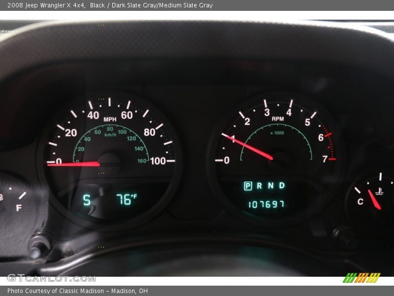 Black / Dark Slate Gray/Medium Slate Gray 2008 Jeep Wrangler X 4x4