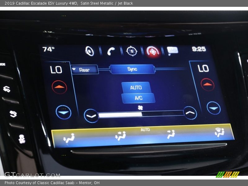 Satin Steel Metallic / Jet Black 2019 Cadillac Escalade ESV Luxury 4WD