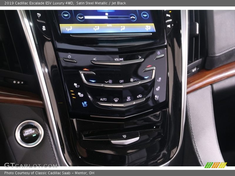 Satin Steel Metallic / Jet Black 2019 Cadillac Escalade ESV Luxury 4WD