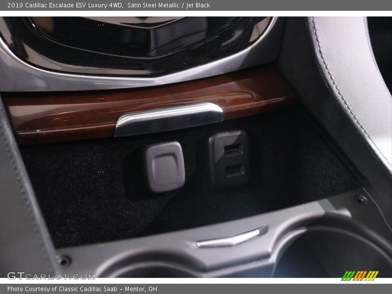 Satin Steel Metallic / Jet Black 2019 Cadillac Escalade ESV Luxury 4WD